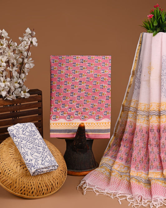 white  pink kota doriya