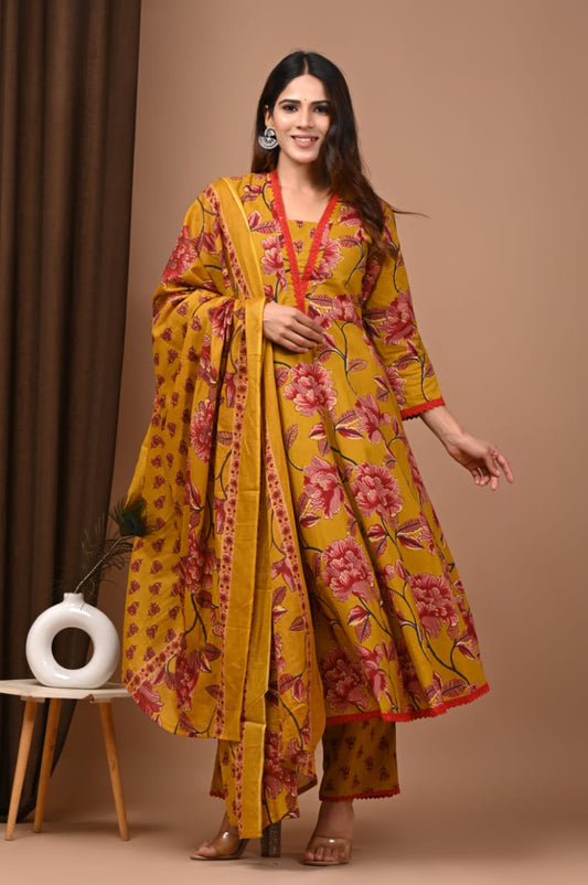 anarkali kurta set with dupatta buy online