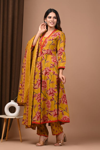 anarkali kurta set with dupatta buy online