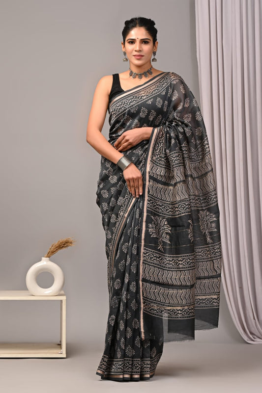BUY Online Chanderi Silk Saree
