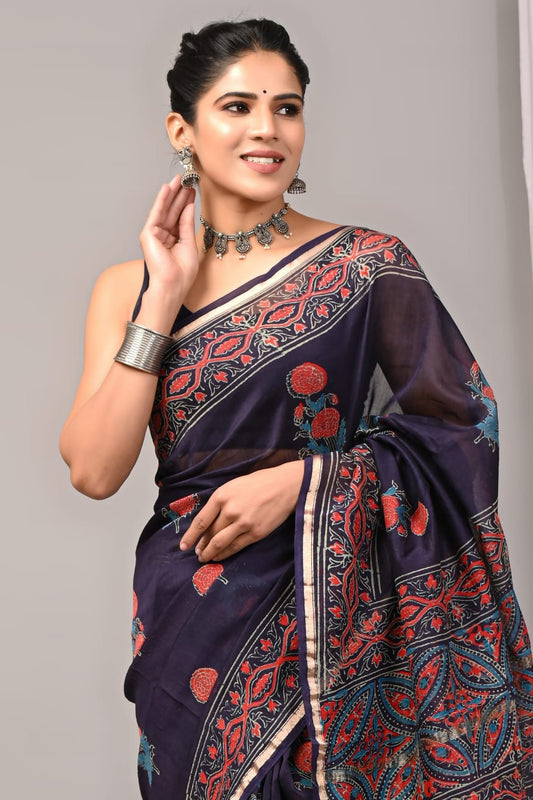 Designer Chanderi Silk Saree