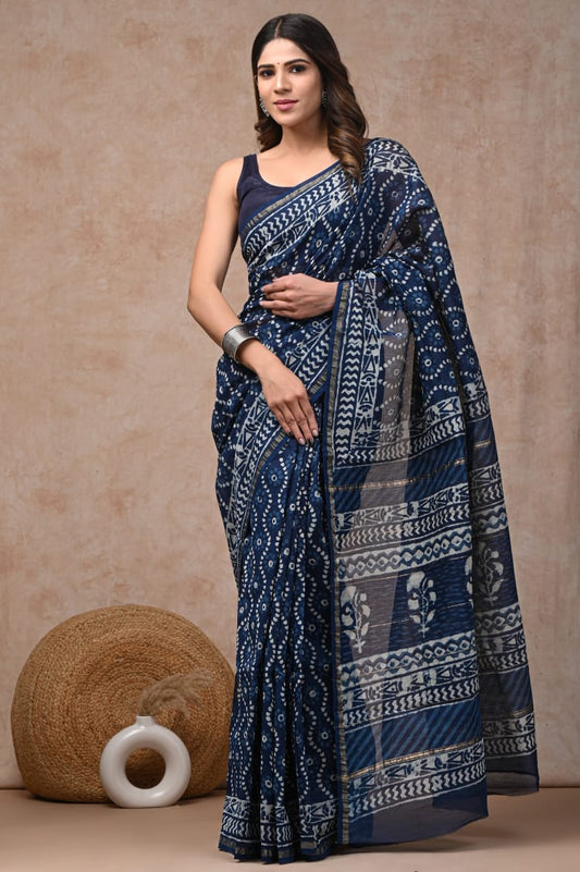 Stylish Chanderi Silk Saree