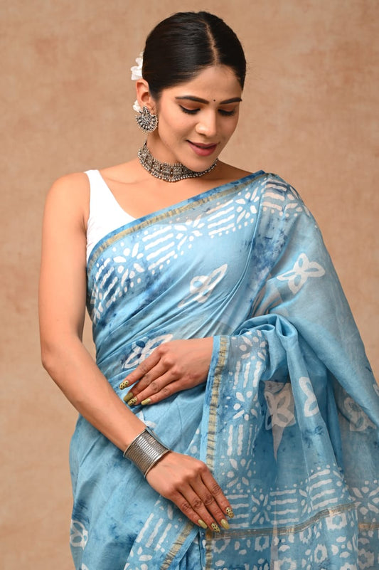 Unique Design Chanderi Silk Saree