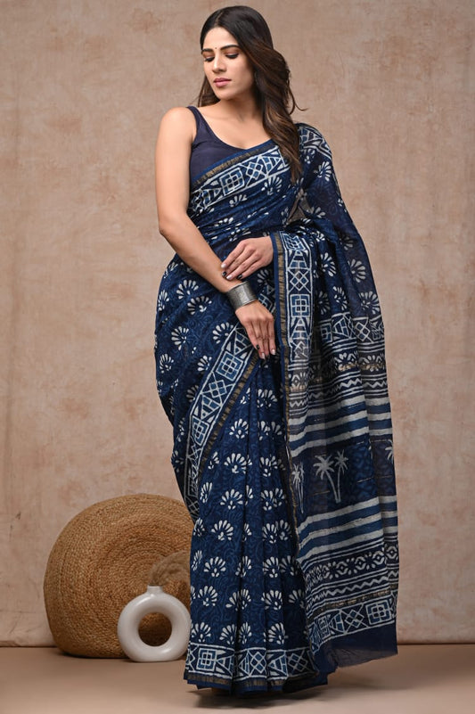 Trendy Chanderi Silk Saree