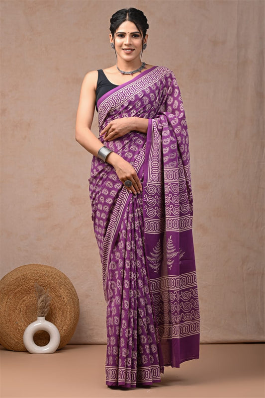 Crafted mulmul cotton saree with soft traditional vibe.
