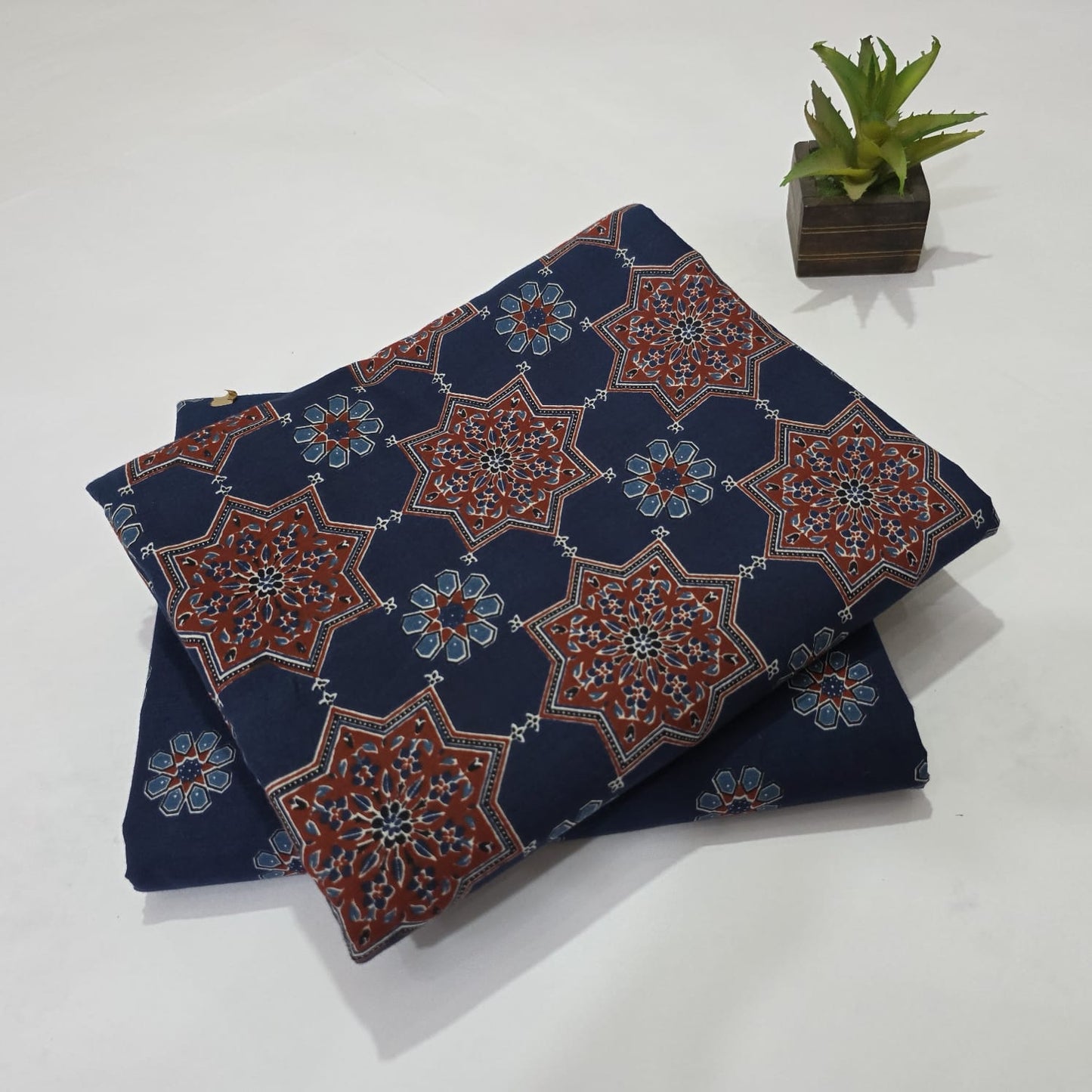 Bagru Dabu Print Cotton Combo Suit Set for Women