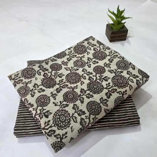 Cotton Lurex Printed Combo Suit with Pajama