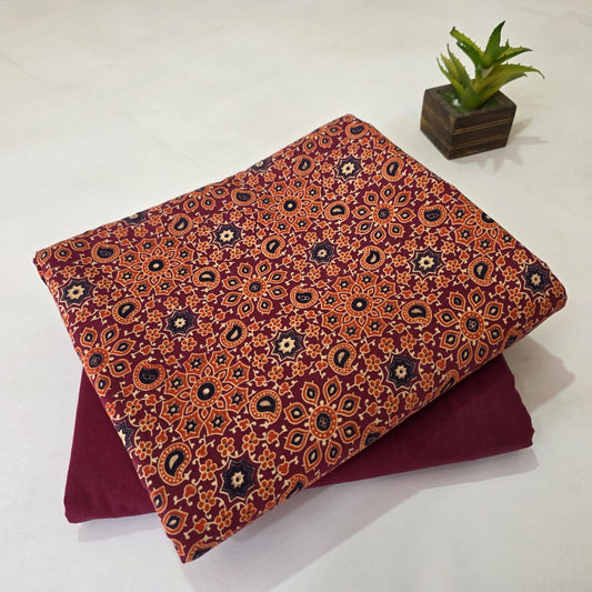 New Trend Hand Block Cotton Combo Suit Set