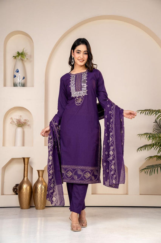 Beautifully alone Cotton kurta set