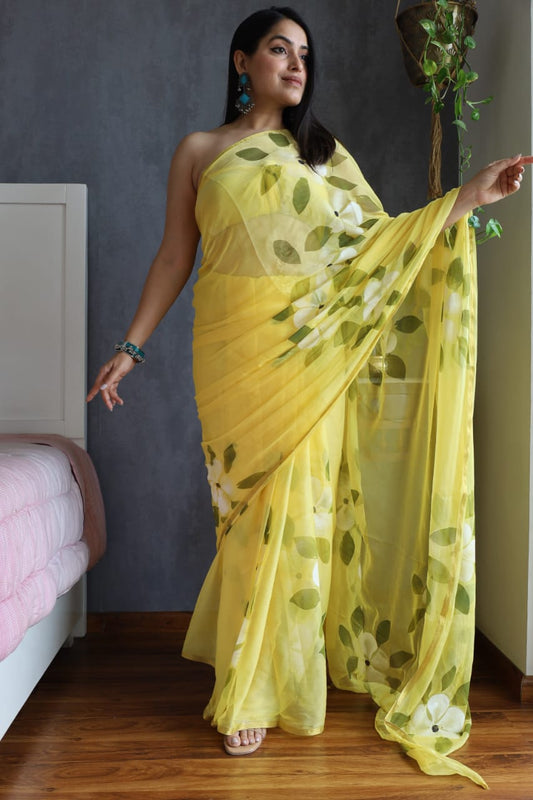 Summer Breeze Chiffon Saree