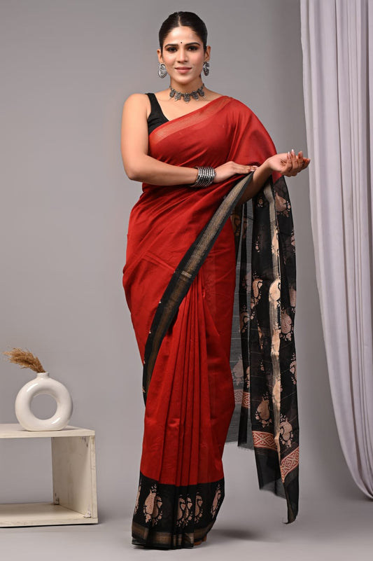 handloom maheshwari silk saree