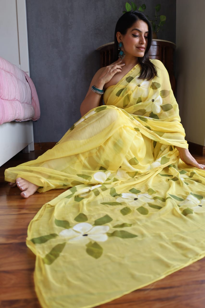Summer Breeze Chiffon Saree