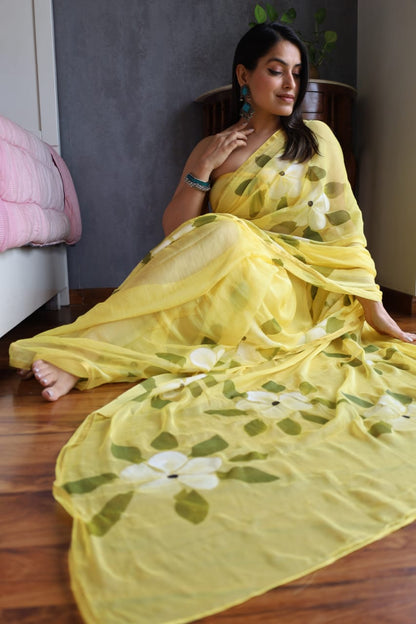 Summer Breeze Chiffon Saree