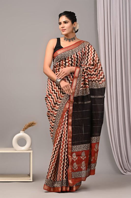 maheshwari cotton silk handloom saree