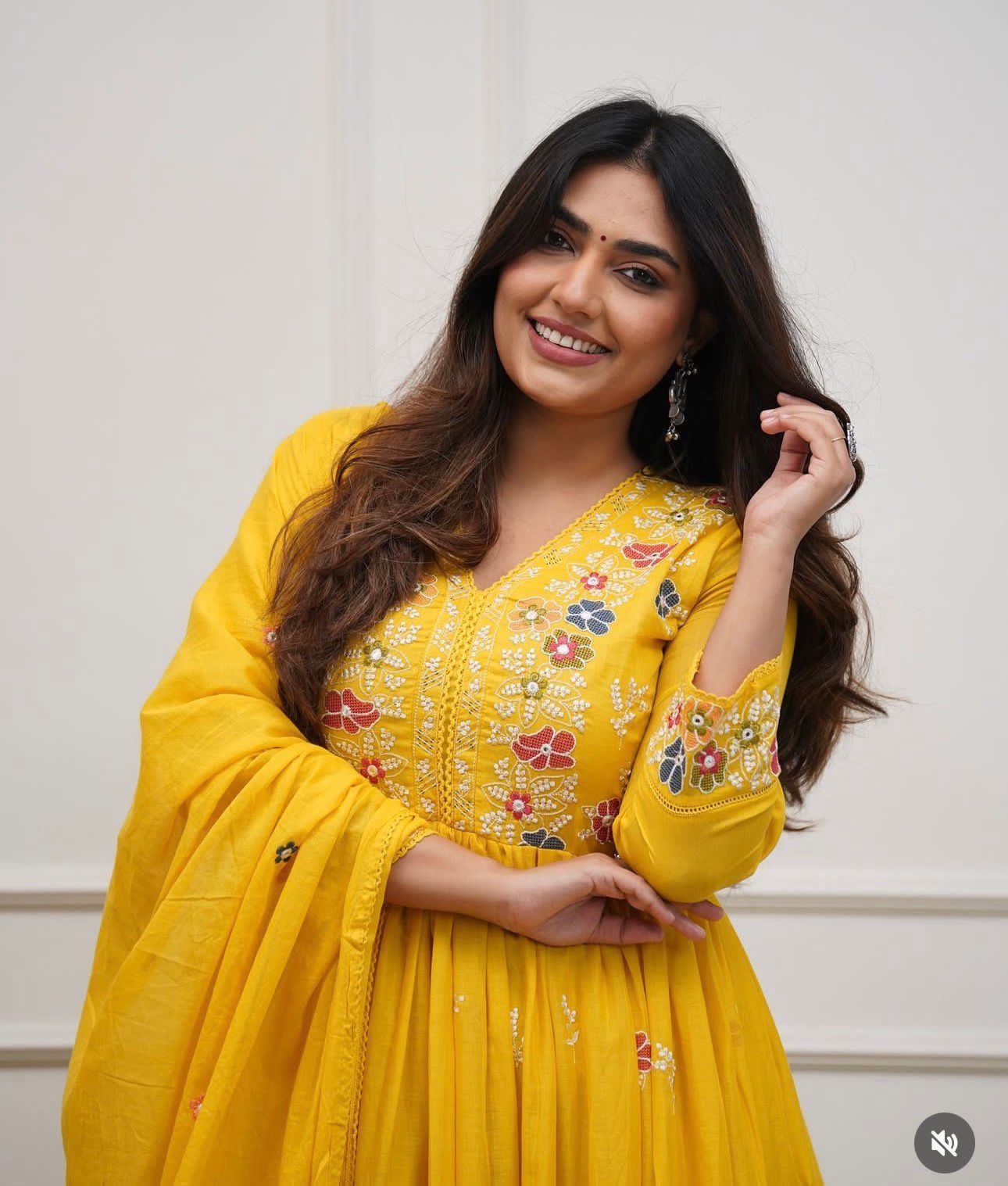Yellow Wedding Anarkali Suit Dress