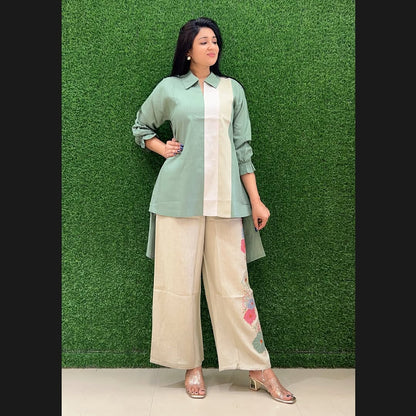 Olive green cotton Cord set
