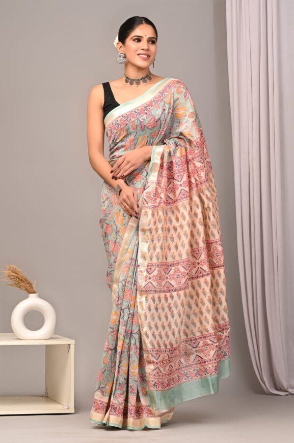 Premium Maheswari Silk Saree with Traditional Weaves