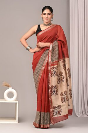 handloom maheshwari silk saree